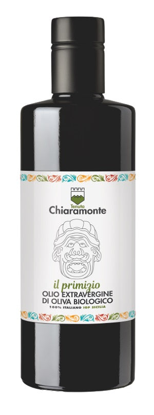 12 x 0,5L Natives Olivenöl Extra (Bio) - Il Primizio. Landgut Chiaramonte